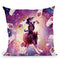 Cowboy Space Cat On Wolf Unicorn - Burrito Throw Pillow By Skyler Hill