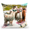 Funny Llama Beach Throw Pillow By Skyler Hill
