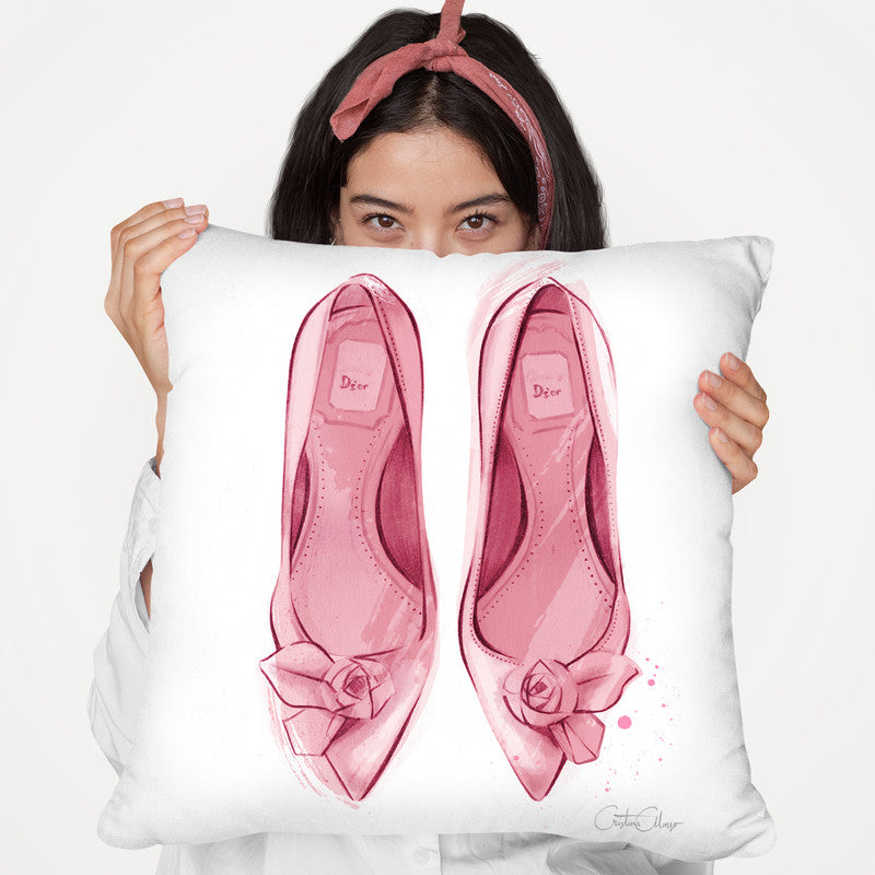 Heels Throw Pillow By Cristina Alonso