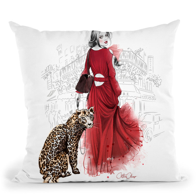 Petit Leopard Throw Pillow By Cristina Alonso