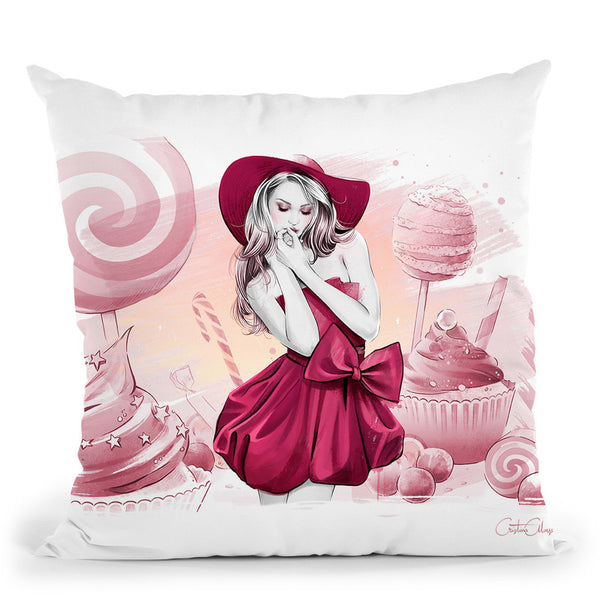 Candyland Throw Pillow By Cristina Alonso