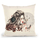Rouge Passion Throw Pillow By Cristina Alonso