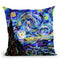 Starry Night Throw Pillow By  Technodrome1