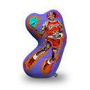 Michael Jordan 1985 Shaped Throw Pillow by Technodrome1 - by all about vibe