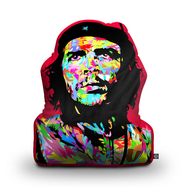 Che Shaped Throw Pillow by Technodrome1 - by all about vibe