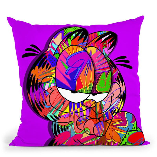 Garfield Throw Pillow By  Technodrome1