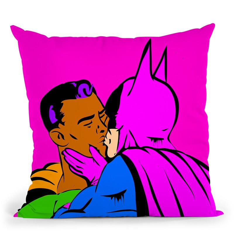Gay Batman-Superman Throw Pillow By Technodrome1 – All About Vibe
