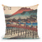 Kyoto, Sanjo Ohashi Throw Pillow By Utagawa Hiroshige