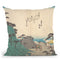 Okabe Throw Pillow By Utagawa Hiroshige