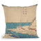 Uraga Harbor Throw Pillow By Utagawa Hiroshige