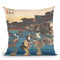 Yanagishima No Zu Throw Pillow By Utagawa Hiroshige