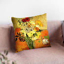 Japanese Vase With Roses Throw Pillow By Van Gogh
