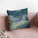Olive Orchard Throw Pillow By Van Gogh