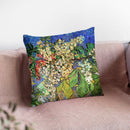 Blossoming Chestnut Branches Throw Pillow By Van Gogh
