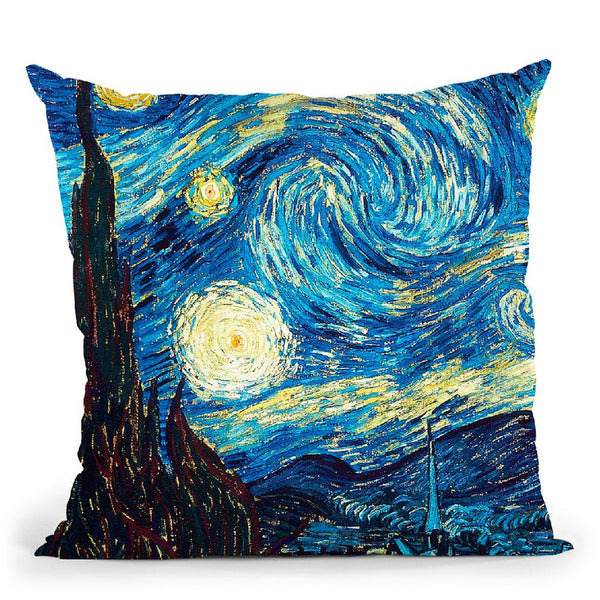 The Starry Night Throw Pillow By Van Gogh
