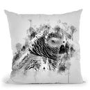 African Grey Parrot I Throw Pillow By Cornel Vlad - by all about vibe