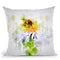 Bee On Flower Throw Pillow By Cornel Vlad - by all about vibe