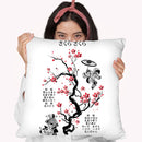 Sakura Sakura Throw Pillow By Cornel Vlad - by all about vibe