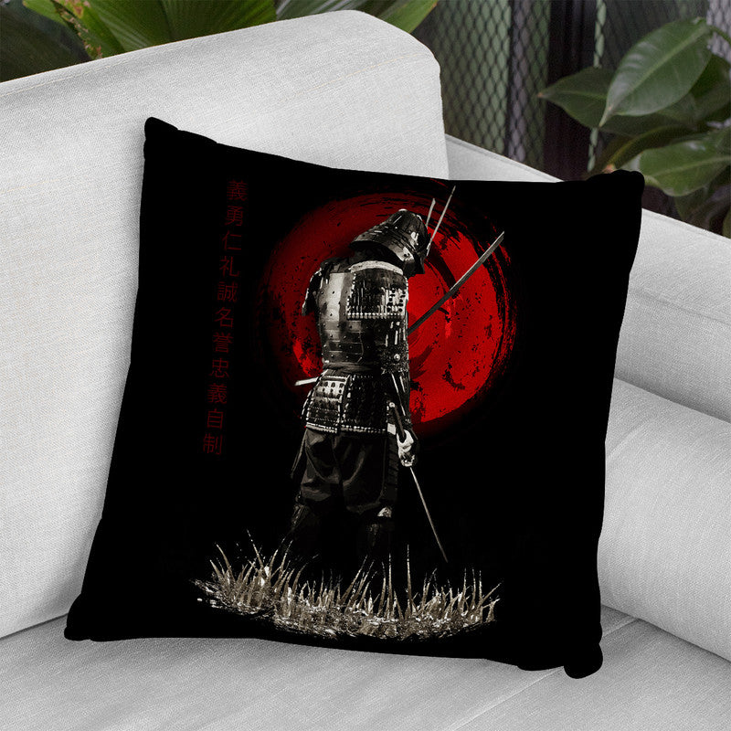 Back Turned Warrior Throw Pillow By Cornel Vlad