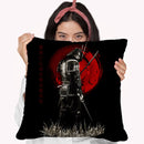 Back Turned Warrior Throw Pillow By Cornel Vlad