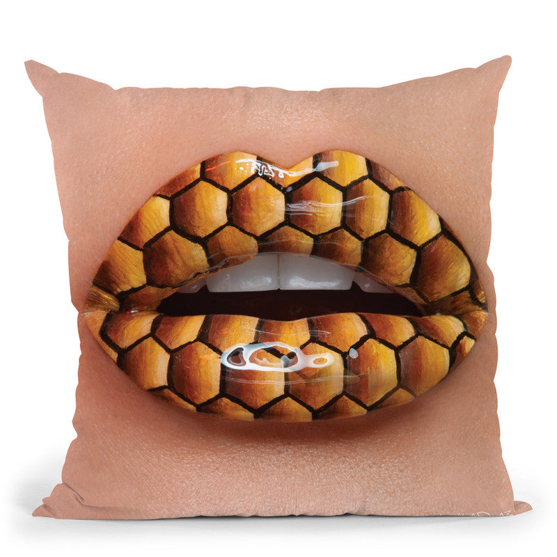 Royal Jelly Throw Pillow By Vlada Haggerty - by all about vibe