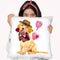 Valentine Puppy V Throw Pillow By World Art Group