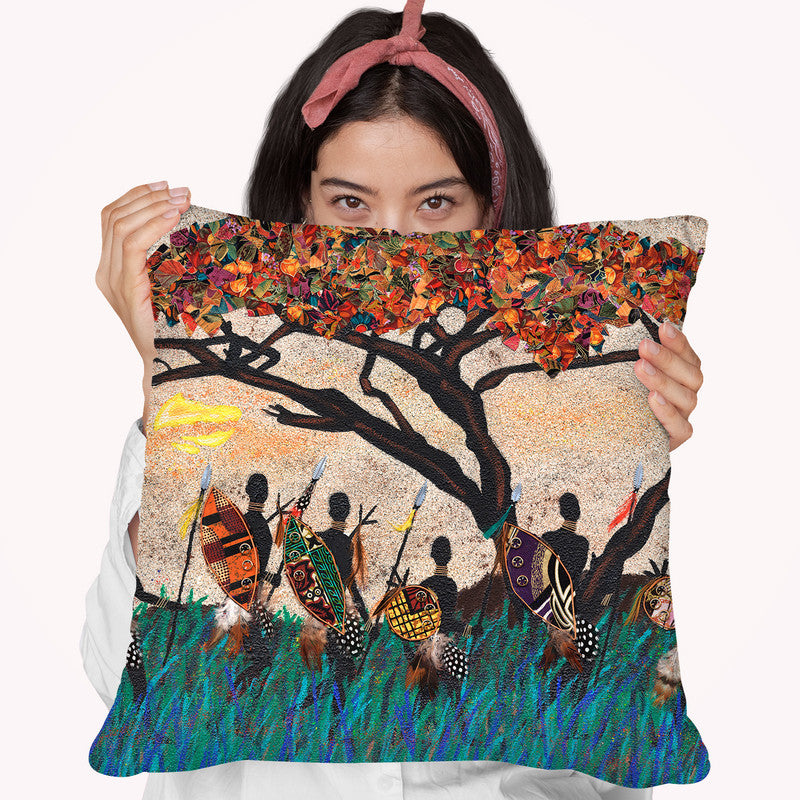Planes Of Africa Iii Throw Pillow By World Art Group