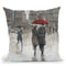 Rain In The City Ii Throw Pillow By World Art Group