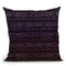 Egyptian Pattern Glyphs - Purple Throw Pillow By Yantart Designs