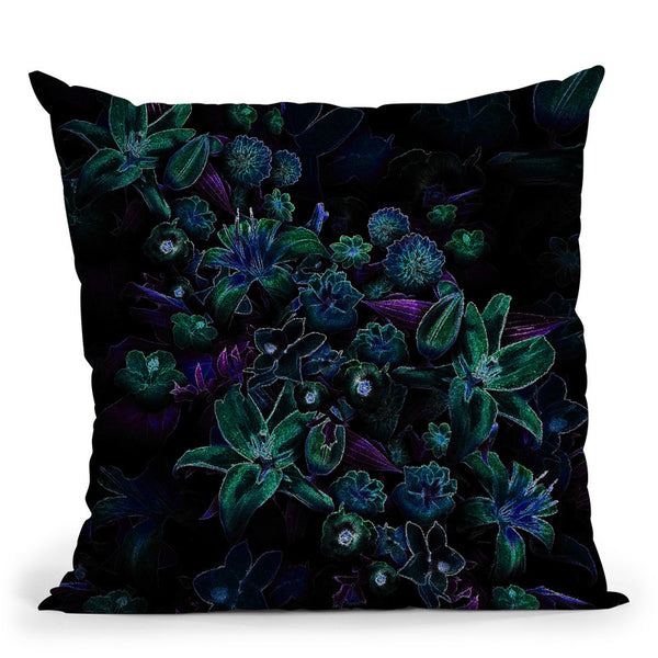 Incandescent Blooming Night Throw Pillow By Yantart Designs