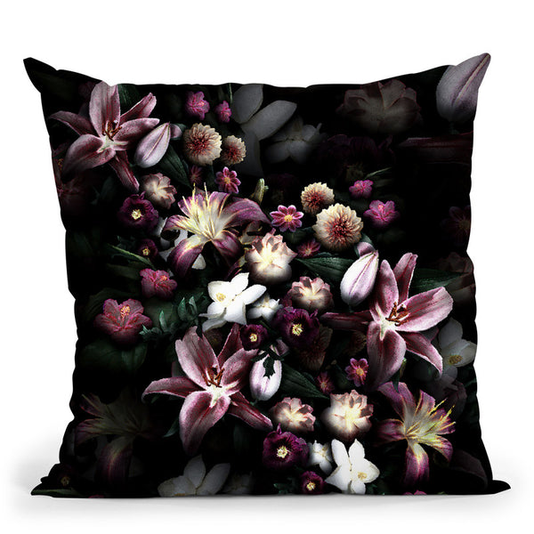 Blooming Night Throw Pillow By Yantart Designs