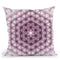Flower Of Life Pattern - Clear Green Throw Pillow By Yantart Designs
