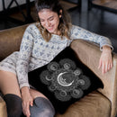 Crescent Moon - Negative Throw Pillow By Yantart Designs