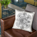 Crescent Moon - Original Throw Pillow By Yantart Designs