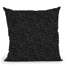 Egyptian Glyphs - Black Throw Pillow By Yantart Designs