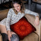 Fibonacci Red Mandala Throw Pillow By Yantart Designs