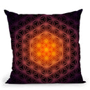 Flower Of Life Pattern - Blaze Throw Pillow By Yantart Designs