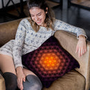 Flower Of Life Pattern - Blaze Throw Pillow By Yantart Designs