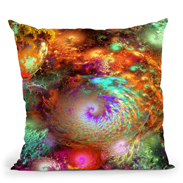 Fractal Universe Throw Pillow By Yantart Designs