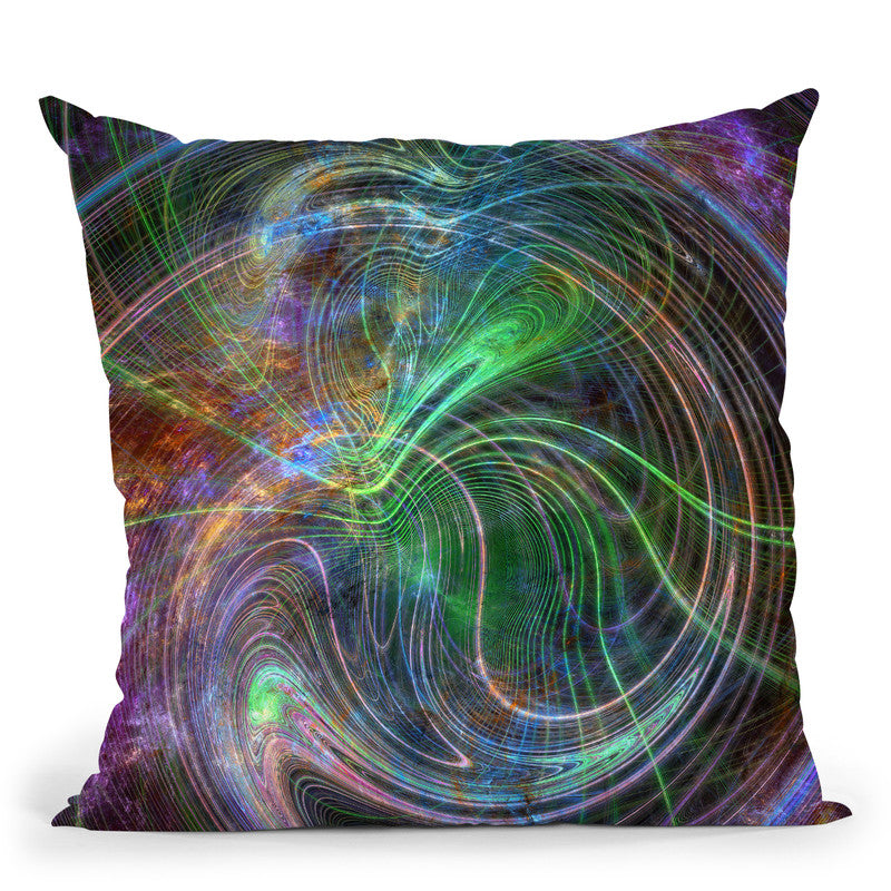 Fractalized Ii Throw Pillow By Yantart Designs