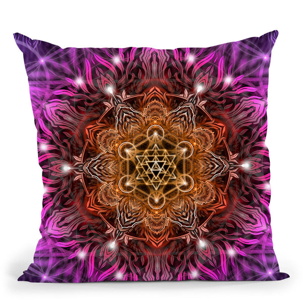 Geometric Color I Throw Pillow By Yantart Designs