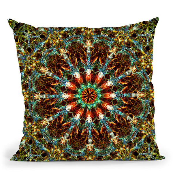 Psyched V Throw Pillow By Yantart Designs