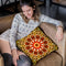 Psyched Vi Throw Pillow By Yantart Designs