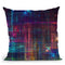 Psychedelic Matrix Rainbow Throw Pillow By Yantart Designs