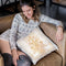 The Auspices Of Horus - Clear Golden Throw Pillow By Yantart Designs