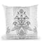 The Auspices Of Horus - White Throw Pillow By Yantart Designs