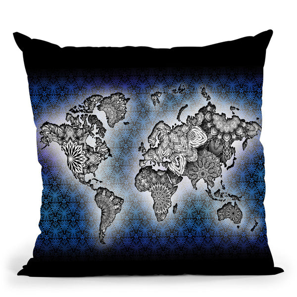 World Map - 2020 Throw Pillow By Yantart Designs