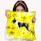 Boston Terrier On Yellow Art Throw Pillow By Z Art Gallery