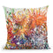 Chrysanthemums In The Garden Watercolor Throw Pillow By Z Art Gallery