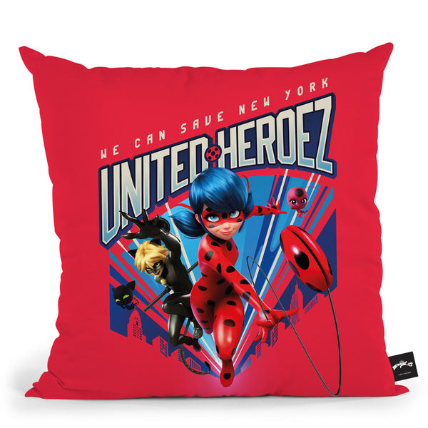 We Can Save New York Throw Pillow By Miraculous